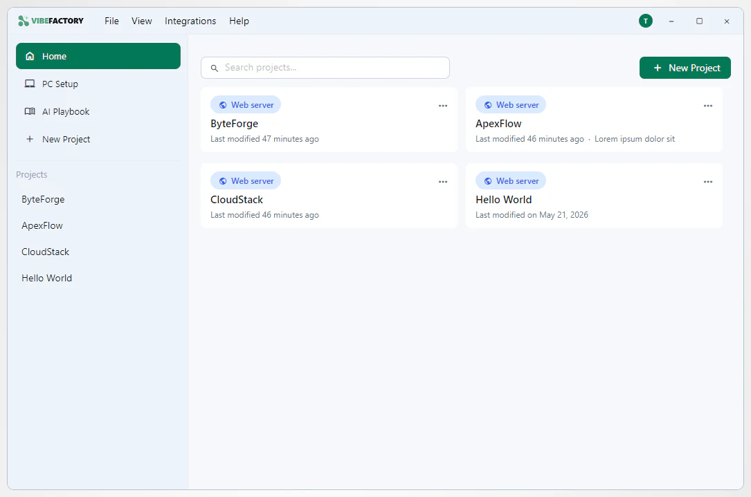 The VibeMagic Desktop app
