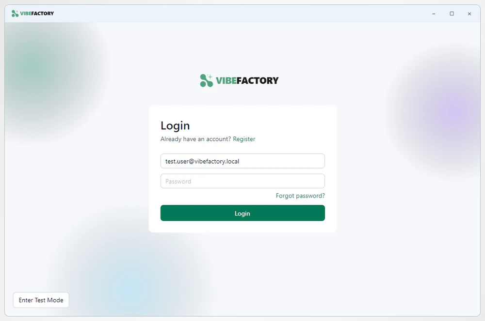 Sign in with your VibeMagic account